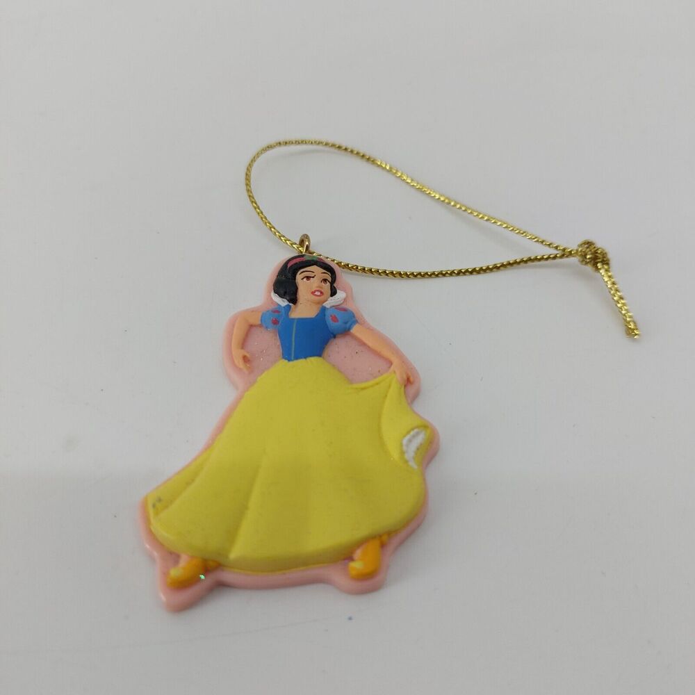Disney Princess Snow White Christmas Ornament Yellow Blue - Picture 3 of 7